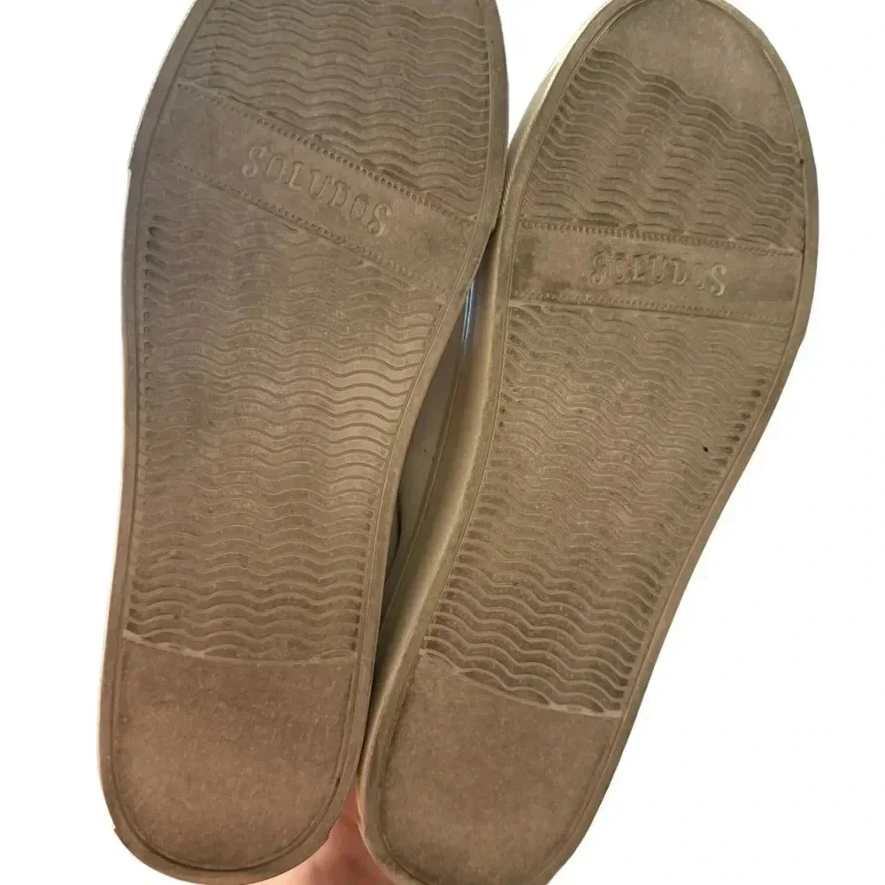 👟 Soludos Ibiza White Platform Sneakers Sz‎ 6 🤍 Minimalist Chic Casual 👟